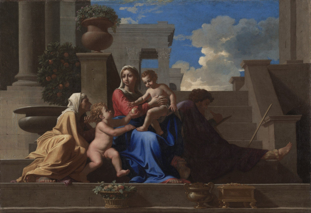 The Holy Family on the Steps by Nicolas Poussin